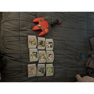 Lot Of 8 N64 Games And 1 Controller Untested .